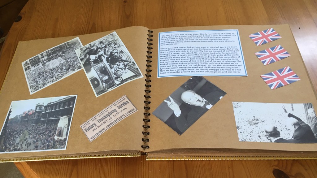 The scrap book under construction