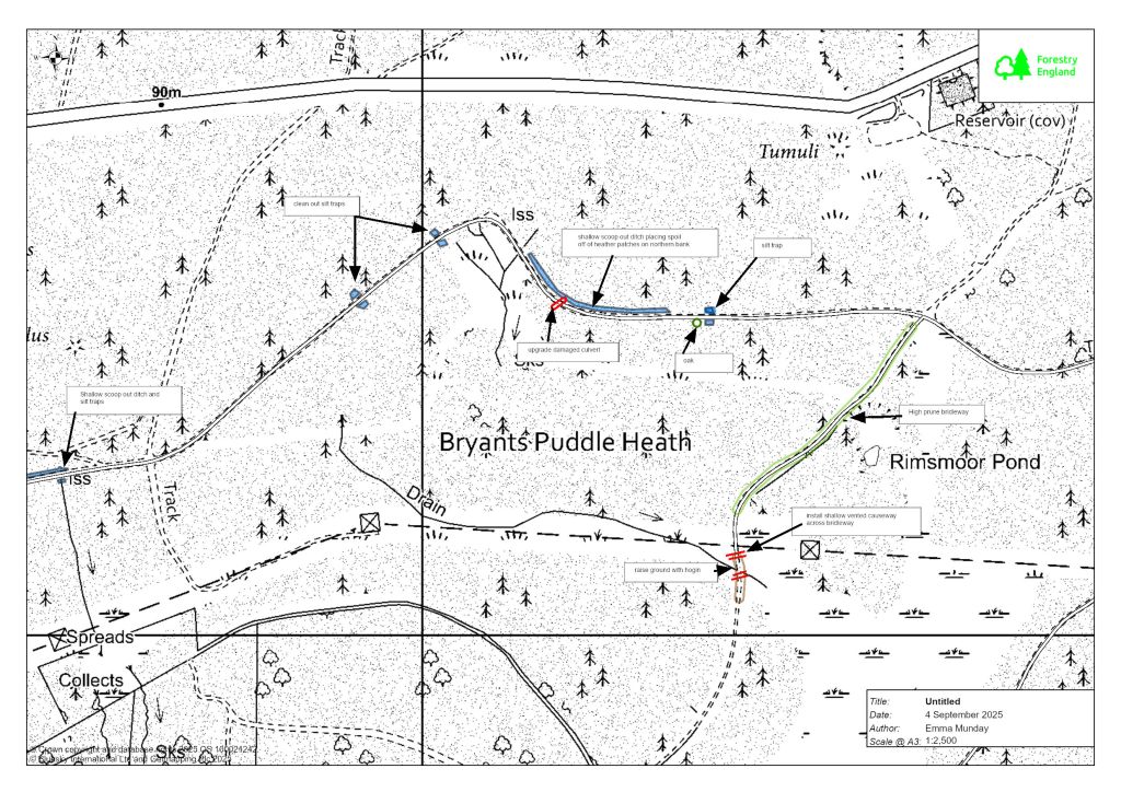 map Briantspuddle heath
